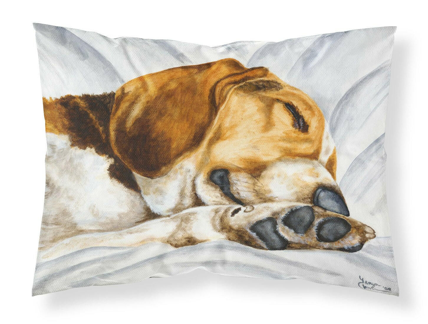Beagle Bliss Fabric Standard Pillowcase AMB1076PILLOWCASE by Caroline's Treasures