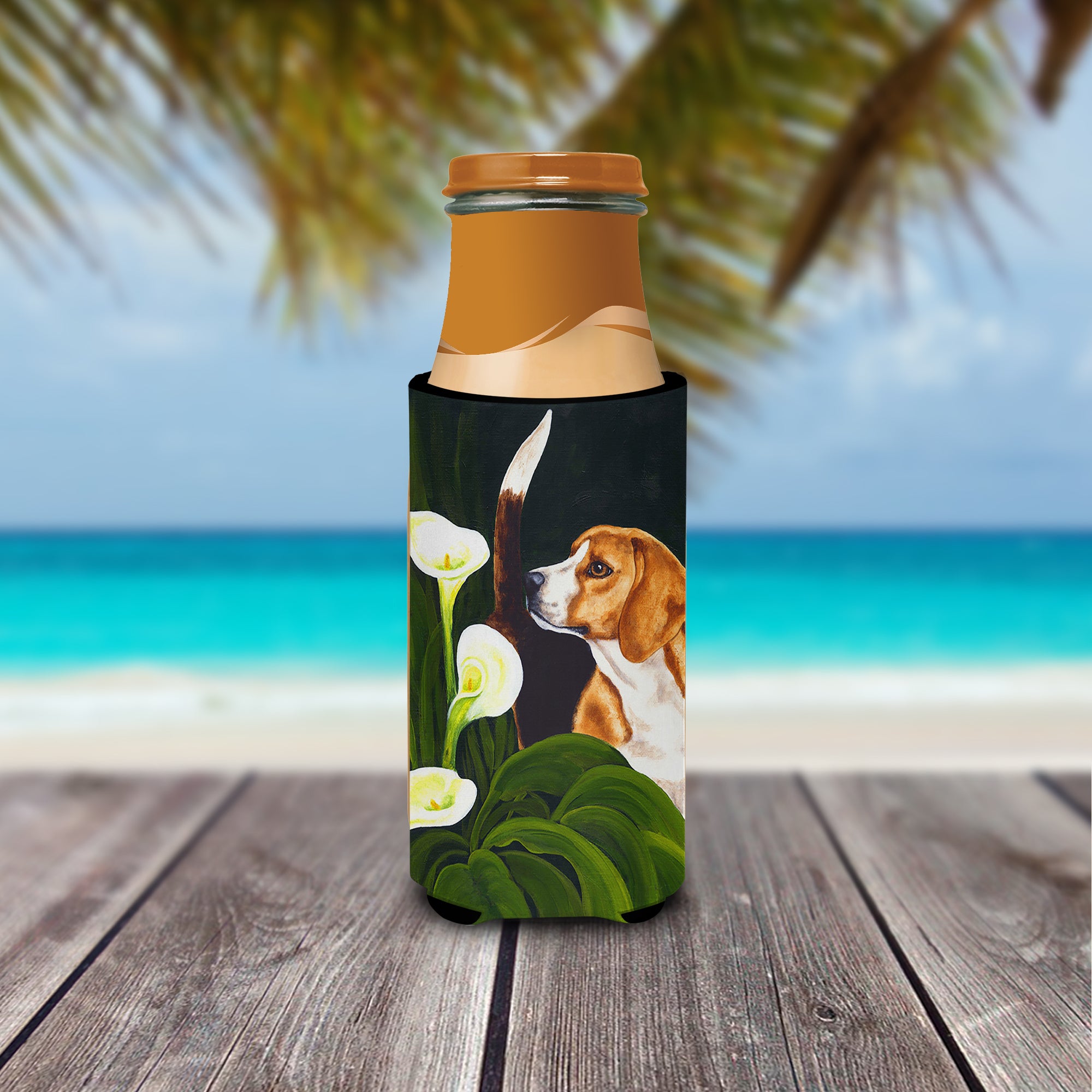 Beagle Lillies Ultra Beverage Insulators for slim cans AMB1077MUK