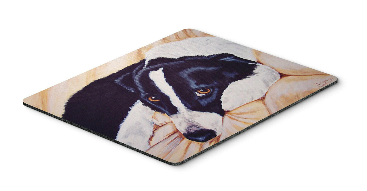Naptime Border Collie Mouse Pad, Hot Pad or Trivet AMB1080MP by Caroline&#39;s Treasures