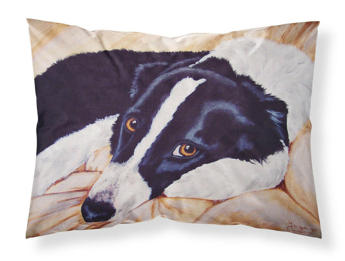 Naptime Border Collie Fabric Standard Pillowcase AMB1080PILLOWCASE by Caroline&#39;s Treasures