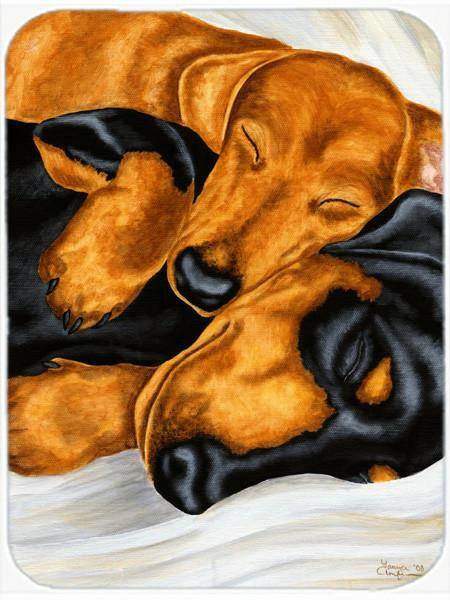 Dachshund Snuggles Mouse Pad, Hot Pad or Trivet AMB1110MP by Caroline's Treasures