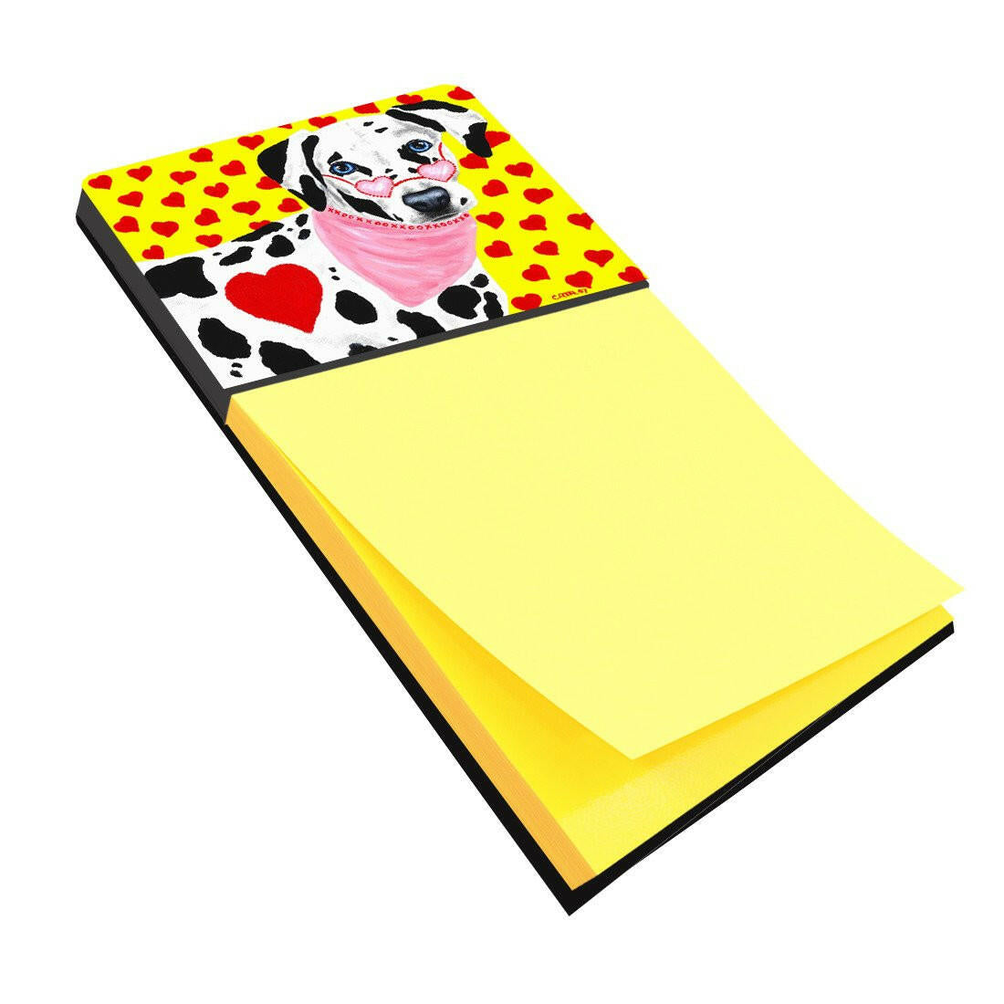 Hearts and Dalmatian Sticky Note Holder AMB1116SN by Caroline's Treasures