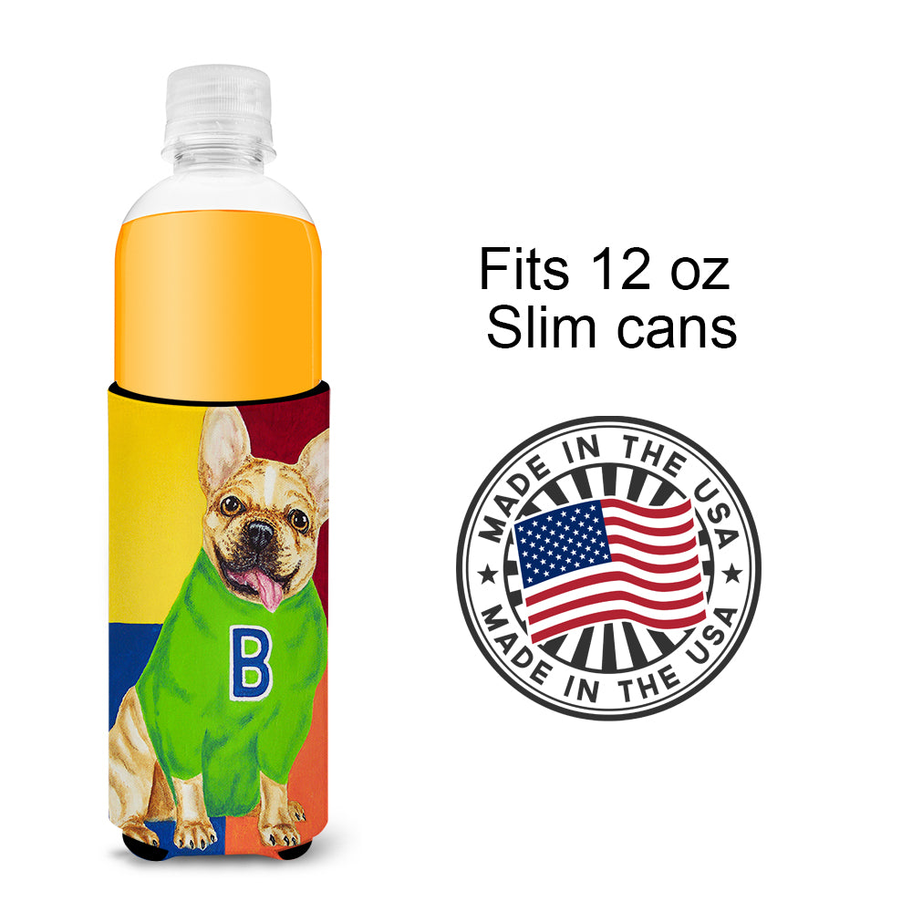 French Bulldog Go Team Ultra Beverage Insulators for slim cans AMB1138MUK