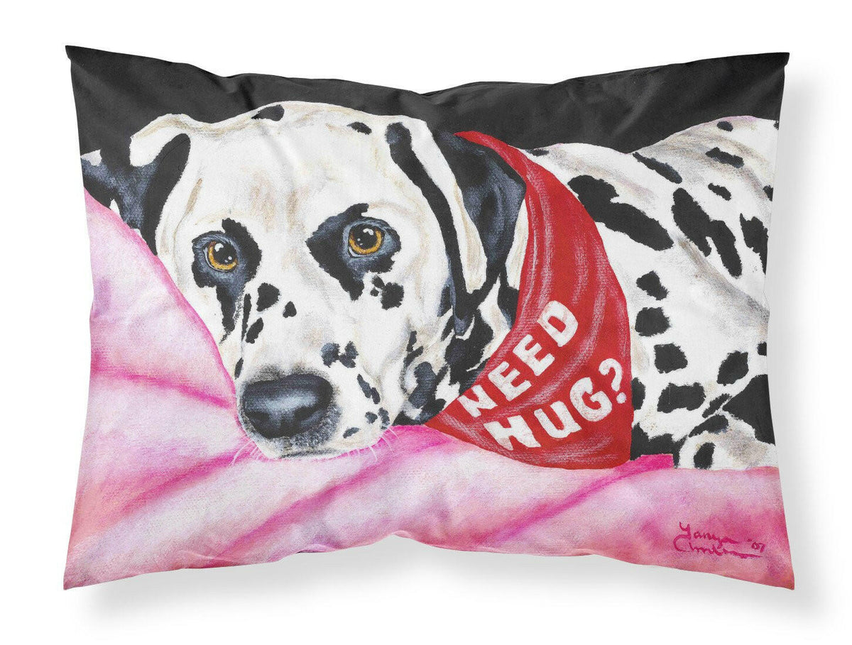 Need a Hug Dalmatian Fabric Standard Pillowcase AMB1148PILLOWCASE by Caroline&#39;s Treasures