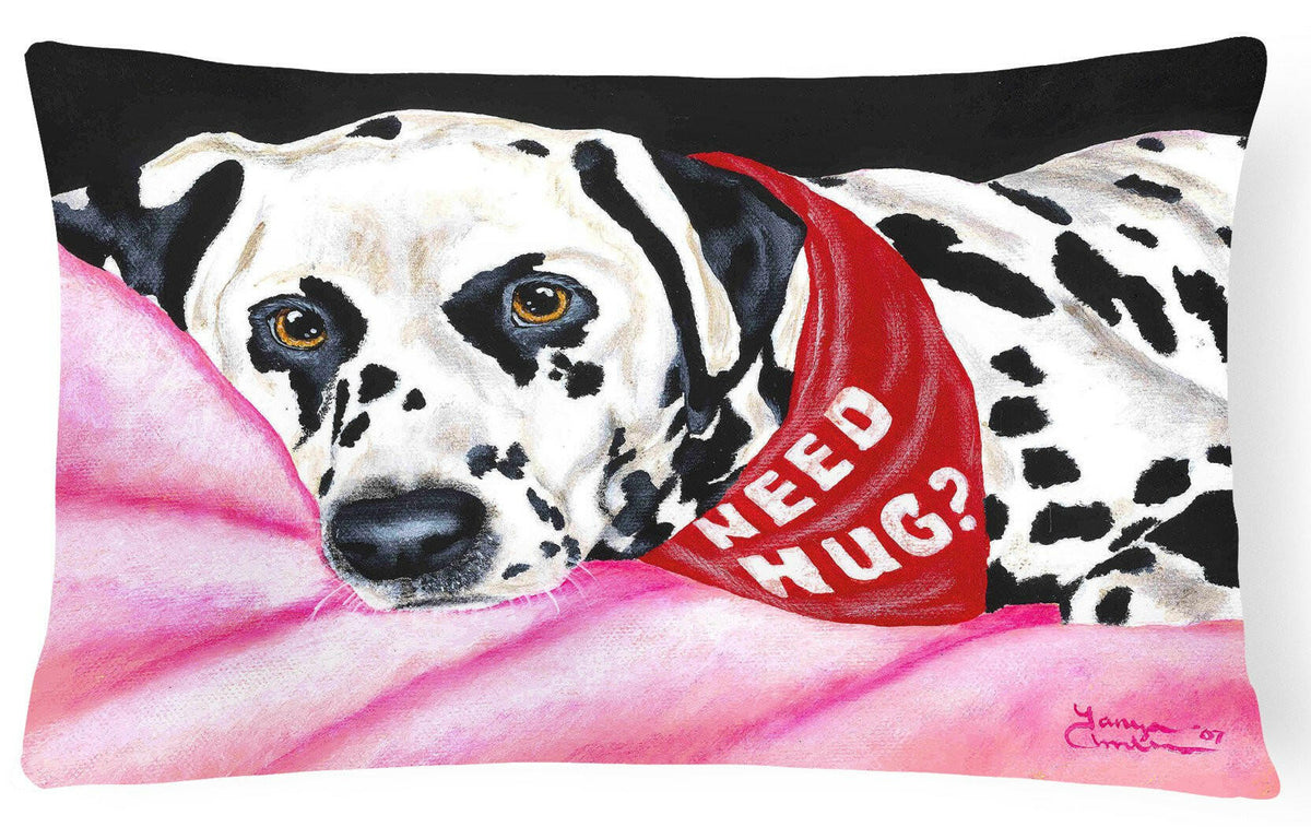 Need a Hug Dalmatian Fabric Decorative Pillow AMB1148PW1216 by Caroline&#39;s Treasures