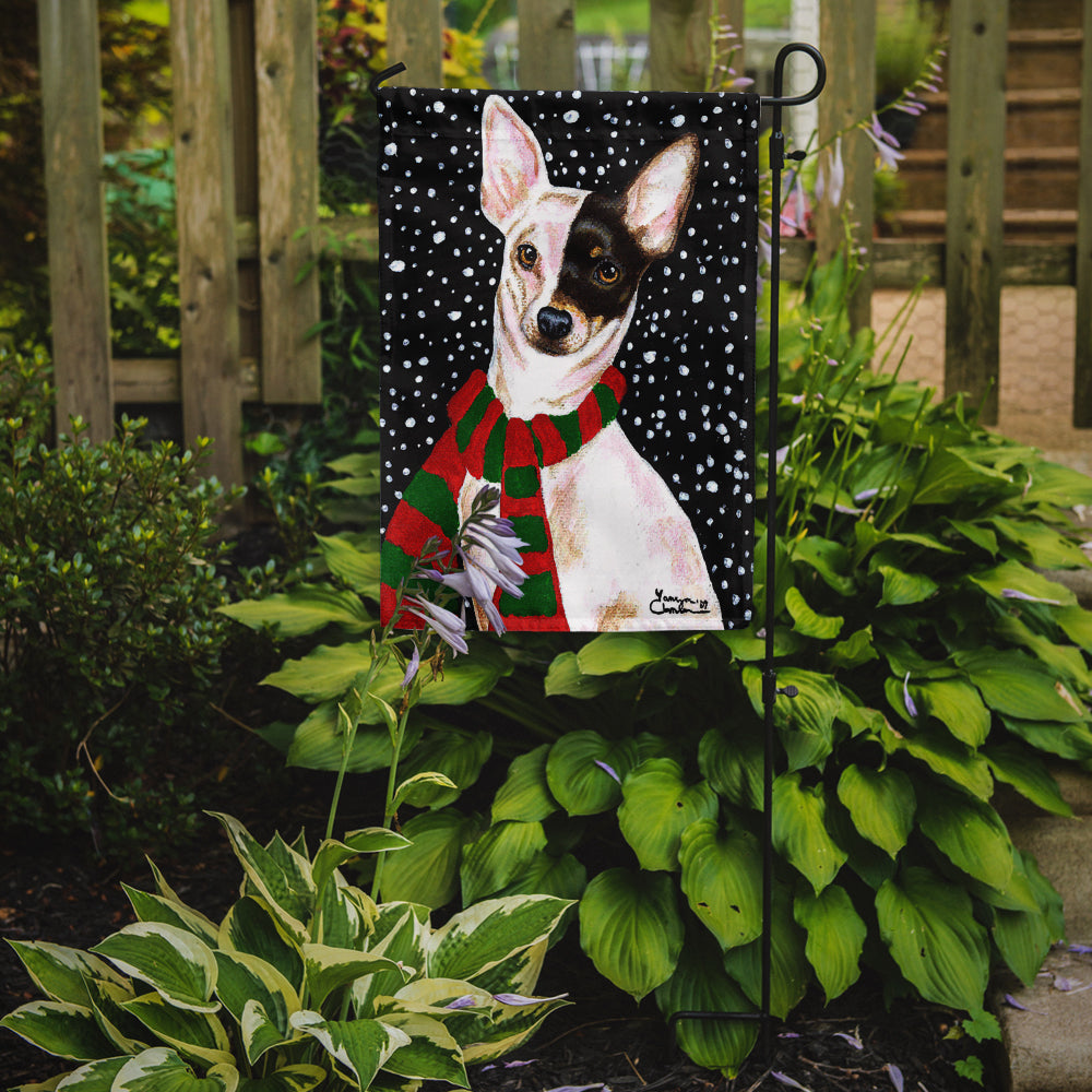 Snowy Chihuahua Flag Garden Size AMB1170GF  the-store.com.