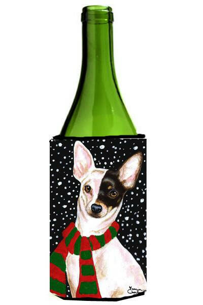 Snowy Chihuahua Wine Bottle Beverage Insulator Hugger AMB1170LITERK by Caroline&#39;s Treasures