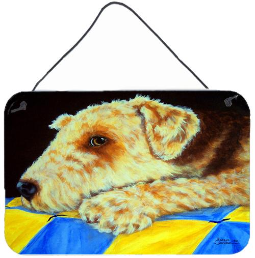 Airedale Terrier Momma&#39;s Quilt Wall or Door Hanging Prints AMB1174DS812 by Caroline&#39;s Treasures