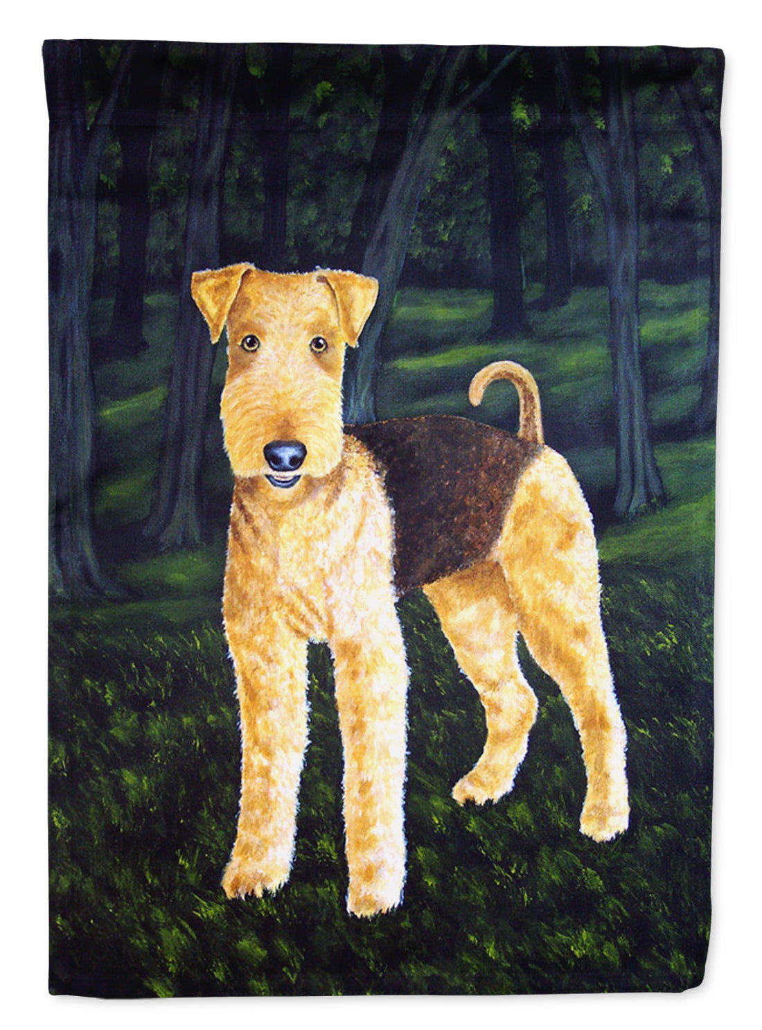 Delta Airedale Terrier Flag Canvas House Size AMB1188CHF  the-store.com.
