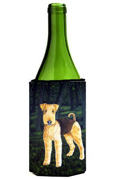 Delta Airedale Terrier Wine Bottle Beverage Insulator Hugger AMB1188LITERK by Caroline&#39;s Treasures