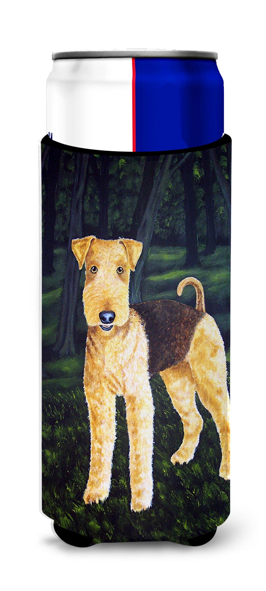 Delta Airedale Terrier Ultra Beverage Insulators for slim cans AMB1188MUK  the-store.com.