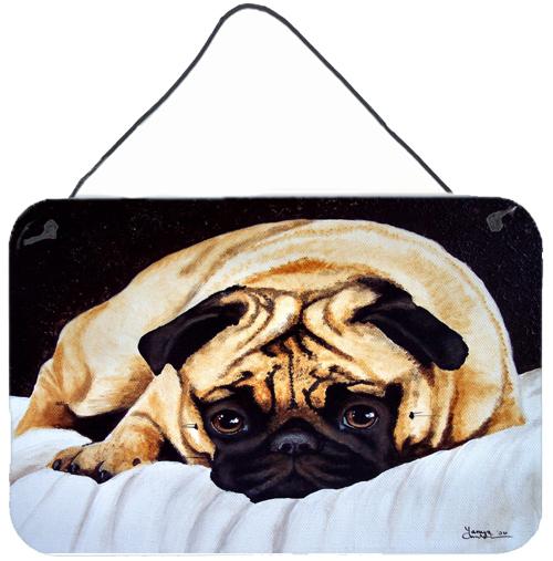 Fred the Pug Wall or Door Hanging Prints AMB1194DS812 by Caroline&#39;s Treasures