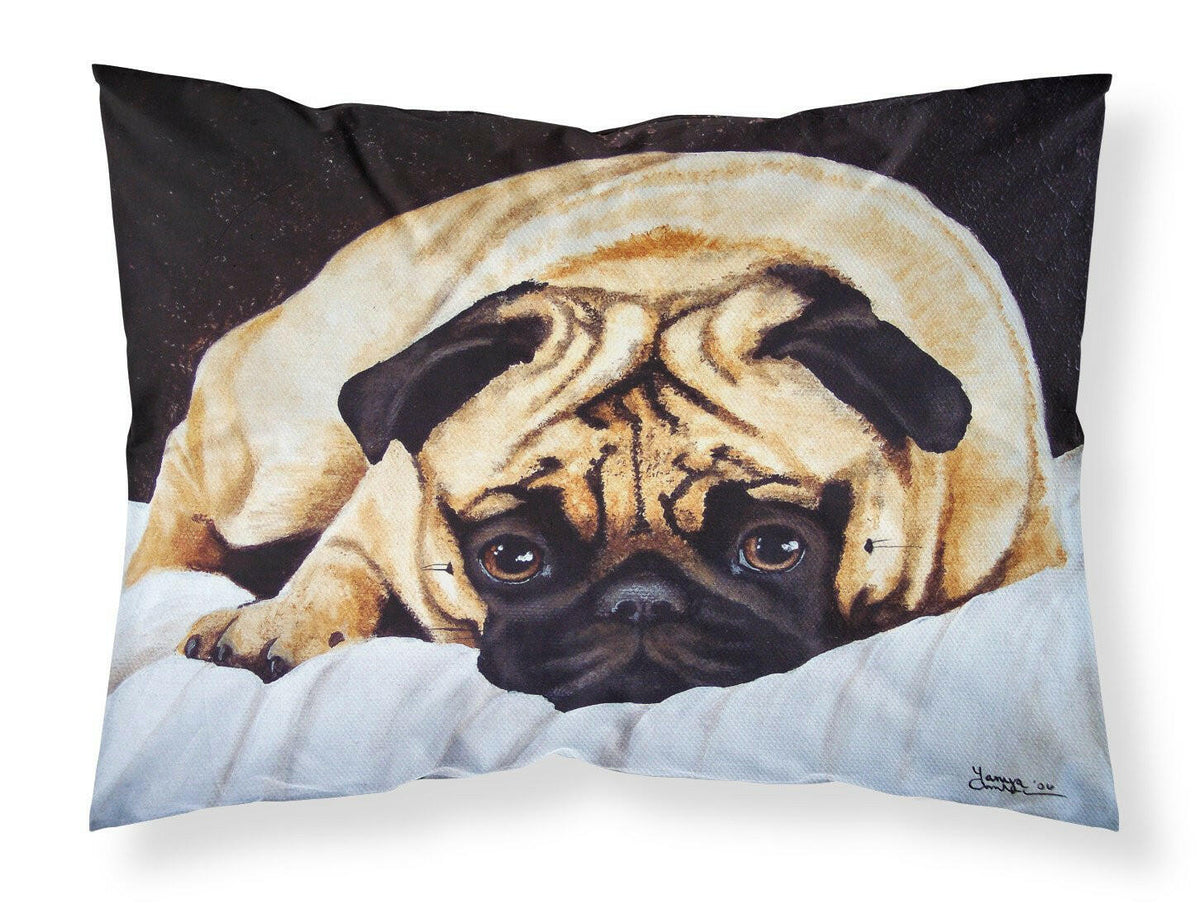 Fred the Pug Fabric Standard Pillowcase AMB1194PILLOWCASE by Caroline&#39;s Treasures
