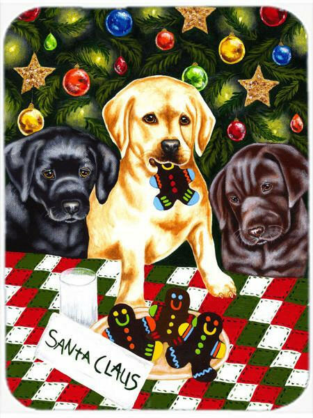 Santa&#39;s Helpers in Christmas Stockings Labrador Mouse Pad, Hot Pad or Trivet AMB1314MP by Caroline&#39;s Treasures