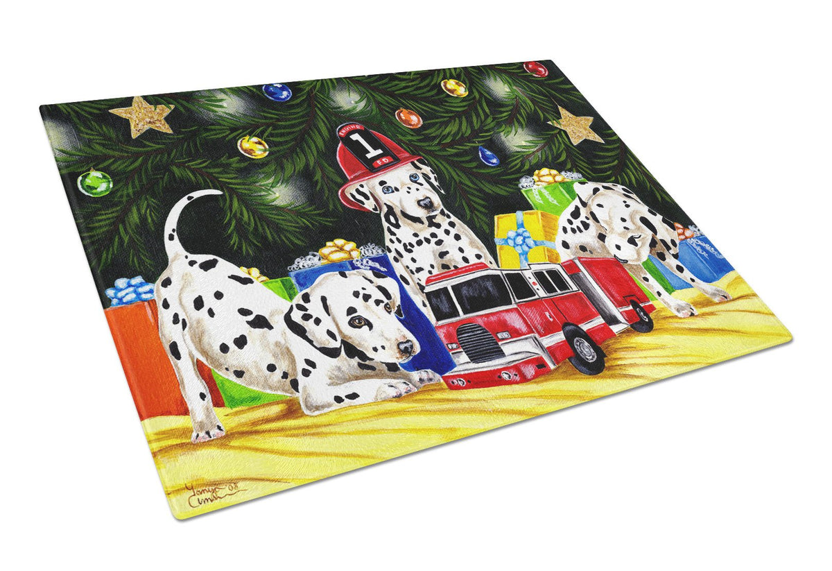 Christmas Favorite Gift Dalmatian Glass Cutting Board Large AMB1316LCB by Caroline&#39;s Treasures