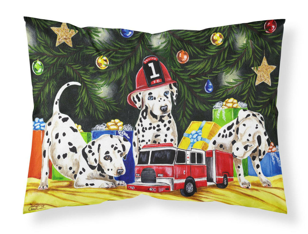 Christmas Favorite Gift Dalmatian Fabric Standard Pillowcase AMB1316PILLOWCASE by Caroline&#39;s Treasures