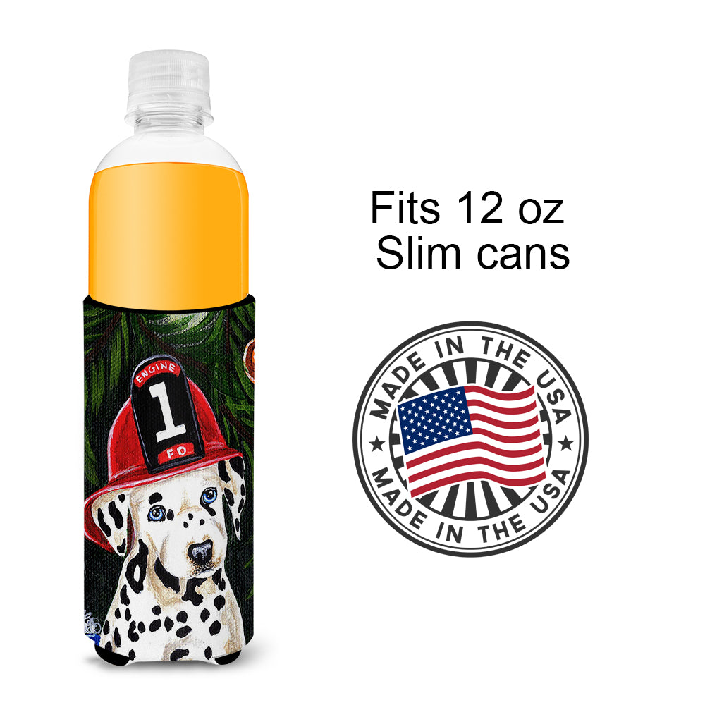 Fire Fighter Christmas Dalmatian Ultra Beverage Insulators for slim cans AMB1317MUK