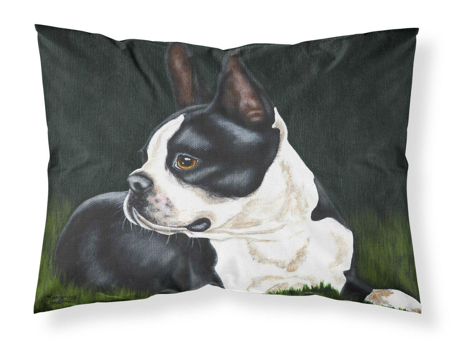 Boston Terrier Beauty Fabric Standard Pillowcase AMB1321PILLOWCASE by Caroline's Treasures