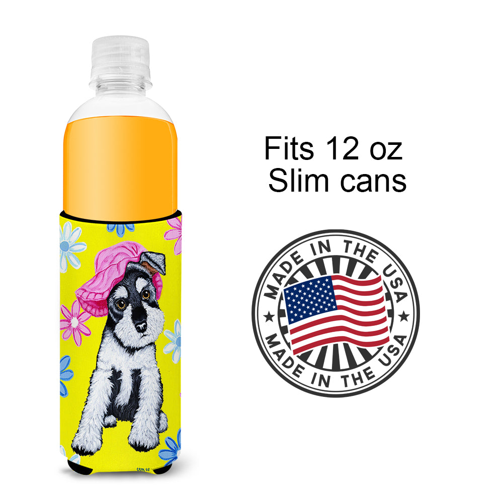 Spring Cutie Schnauzer Ultra Beverage Insulators for slim cans AMB1331MUK  the-store.com.