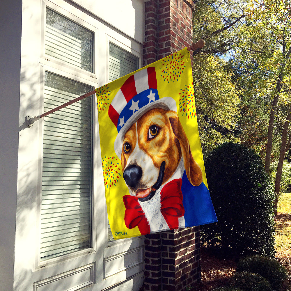 Unble Sam's USA Beagle Flag Canvas House Size AMB1337CHF  the-store.com.
