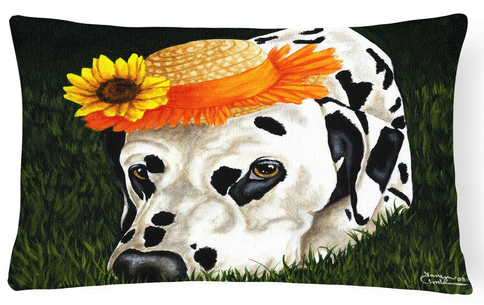 My Sun Spot Dalmatian Fabric Decorative Pillow AMB1340PW1216 by Caroline's Treasures