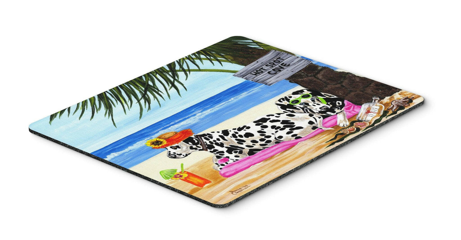 Hot Spot Cove Beach Dalmatian Mouse Pad, Hot Pad or Trivet AMB1342MP by Caroline's Treasures