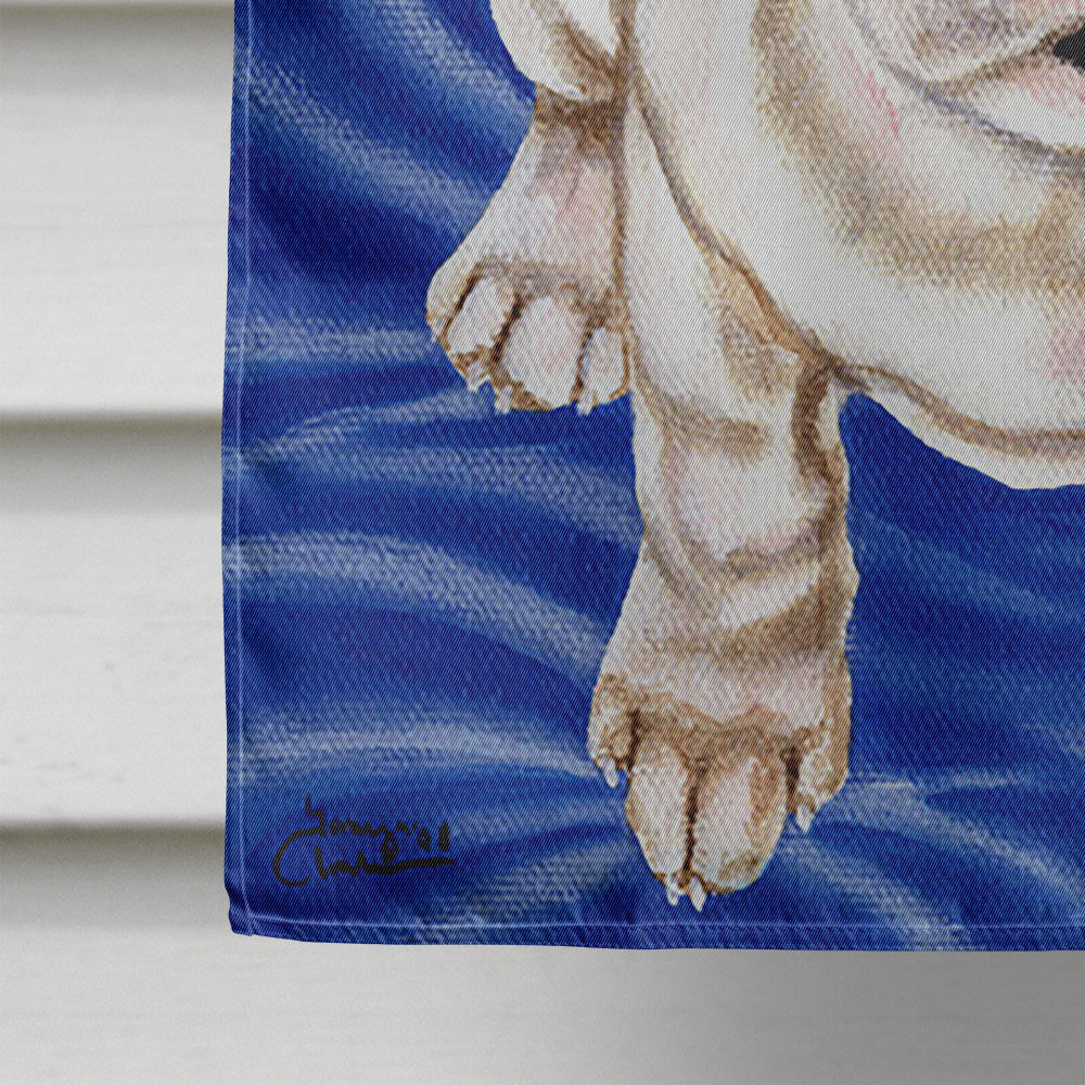 Diamond in Blue French Bulldog Flag Toile Taille AMB1351CHF