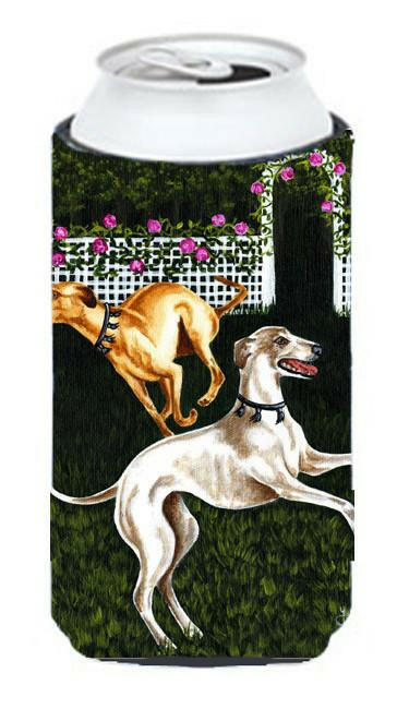 Rose Garden Frolick Greyhounds Tall Boy Beverage Insulator Hugger AMB1354TBC by Caroline&#39;s Treasures