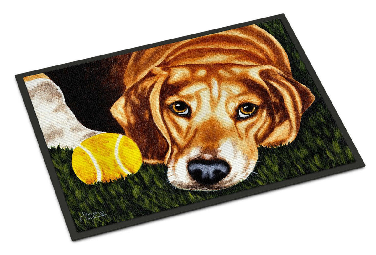 Have Ball Will Travel Beagle Indoor or Outdoor Mat 24x36 AMB1358JMAT - the-store.com