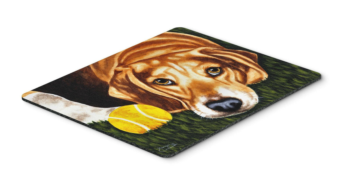 Have Ball Will Travel Beagle Mouse Pad, Hot Pad or Trivet AMB1358MP by Caroline&#39;s Treasures