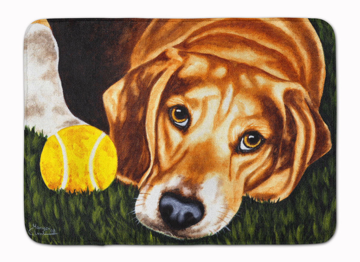 Have Ball Will Travel Beagle Machine Washable Memory Foam Mat AMB1358RUG - the-store.com