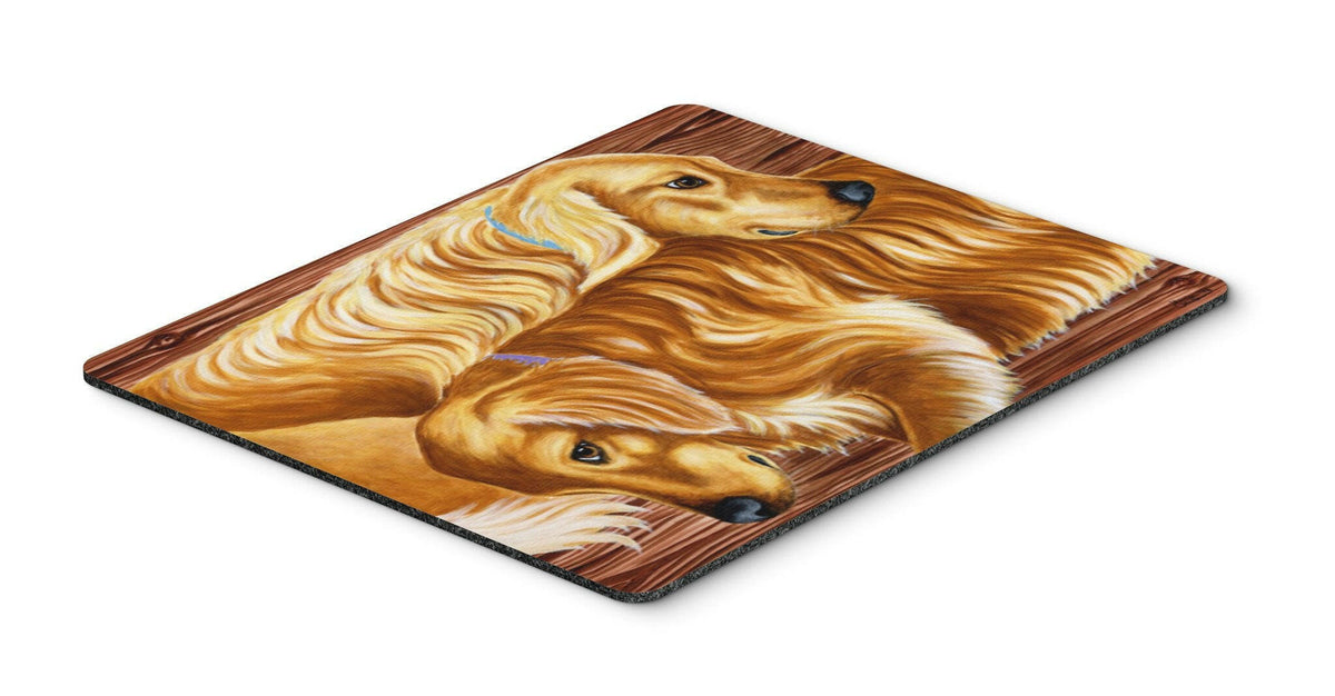 Zeus and Chloie the Golden Retrievers Mouse Pad, Hot Pad or Trivet AMB1387MP by Caroline&#39;s Treasures