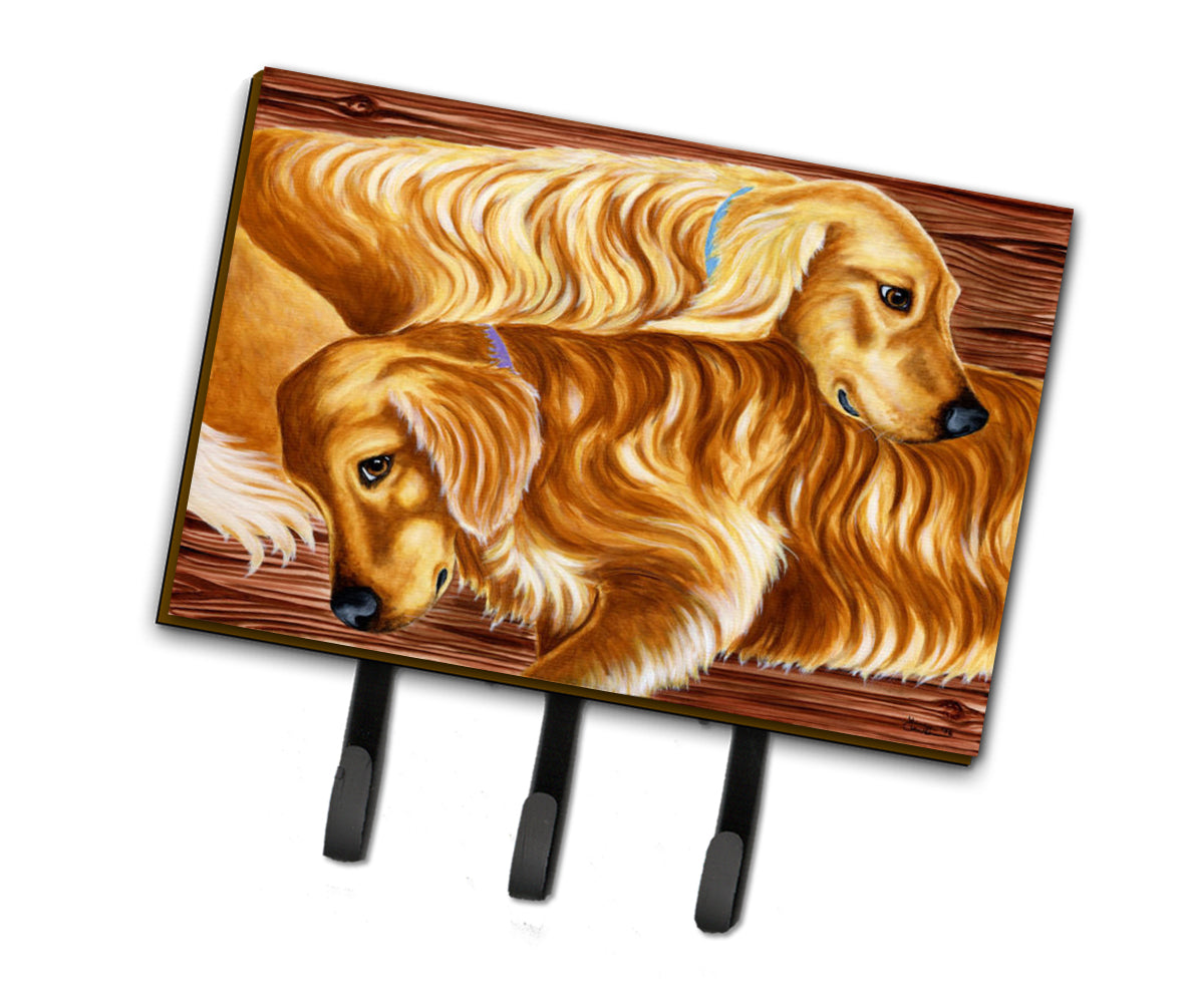 Zeus and Chloie the Golden Retrievers Leash or Key Holder AMB1387TH68  the-store.com.