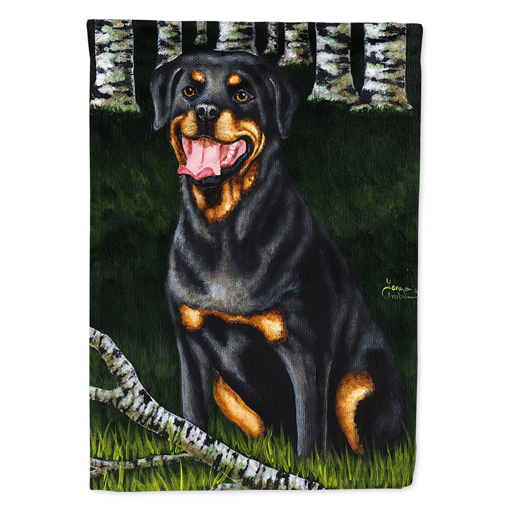 Backwoods Companion Rottweiler Flag Canvas House Size AMB1388CHF  the-store.com.