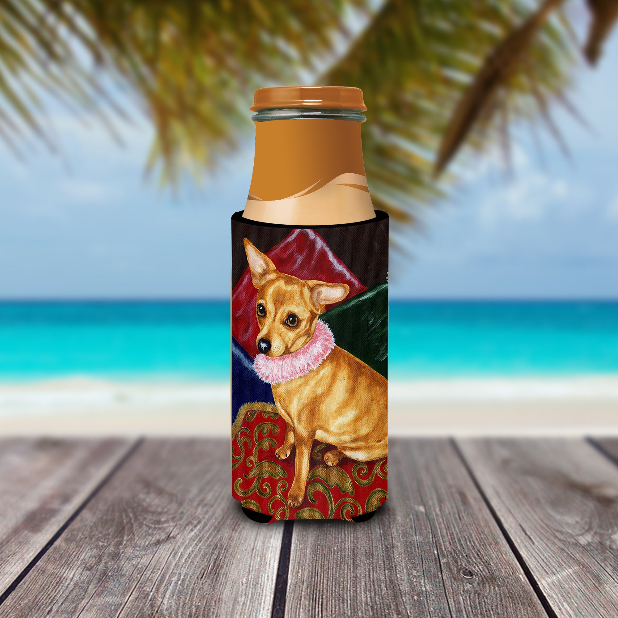 Pillow Princess Chihuahua Ultra Beverage Insulators for slim cans AMB1389MUK