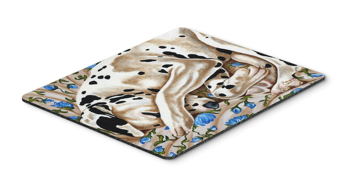 Bed of Roses Dalmatian Mouse Pad, Hot Pad or Trivet AMB1407MP by Caroline&#39;s Treasures