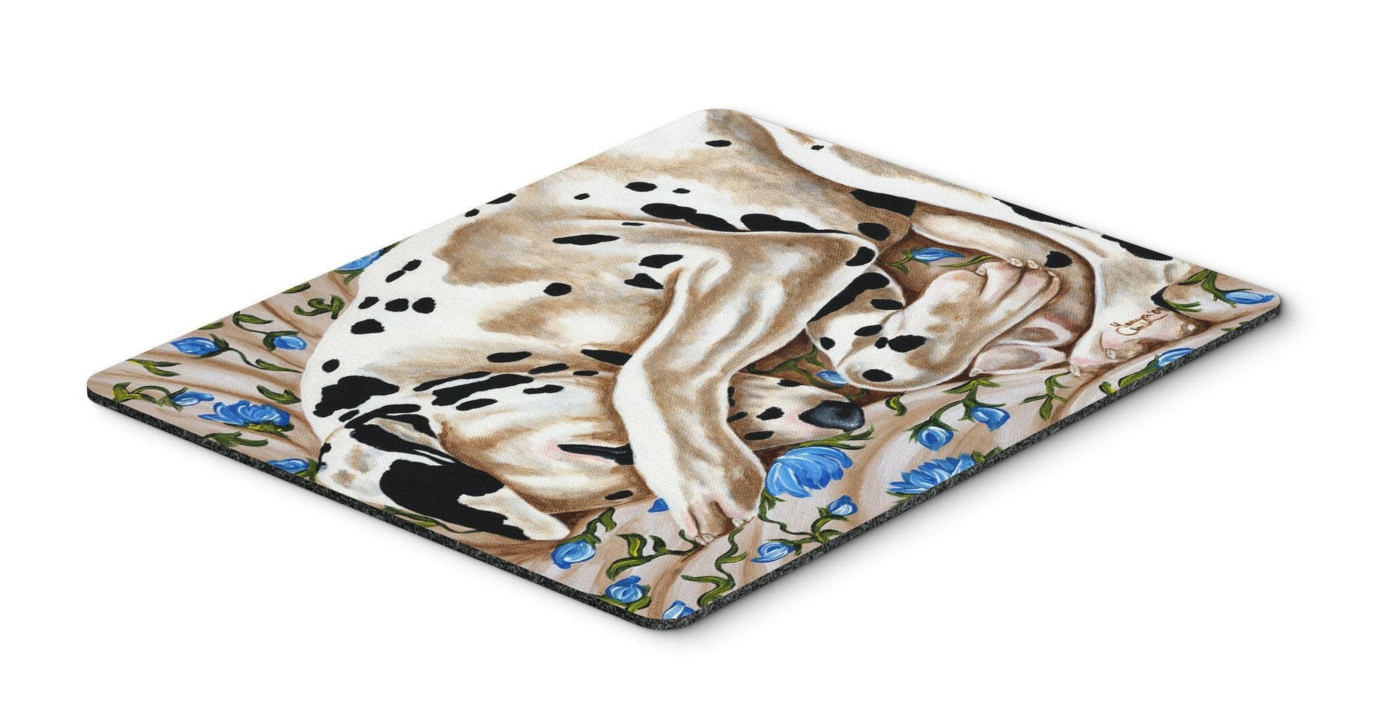 Bed of Roses Dalmatian Mouse Pad, Hot Pad or Trivet AMB1407MP by Caroline's Treasures