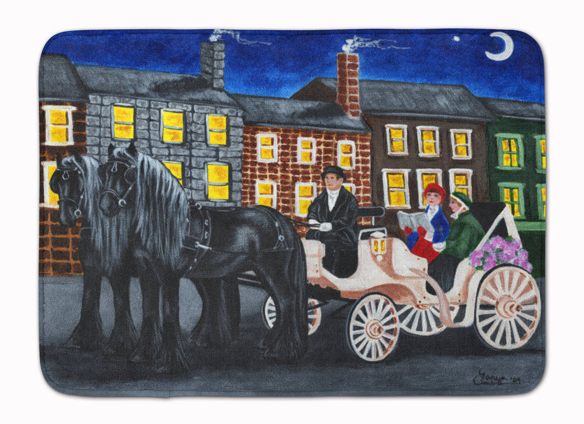 City Carriage Ride Horse Machine Washable Memory Foam Mat AMB1409RUG - the-store.com