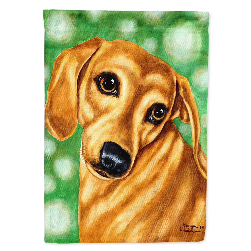 The Eyes Have It Dachshund Flag Canvas House Size AMB1414CHF  the-store.com.