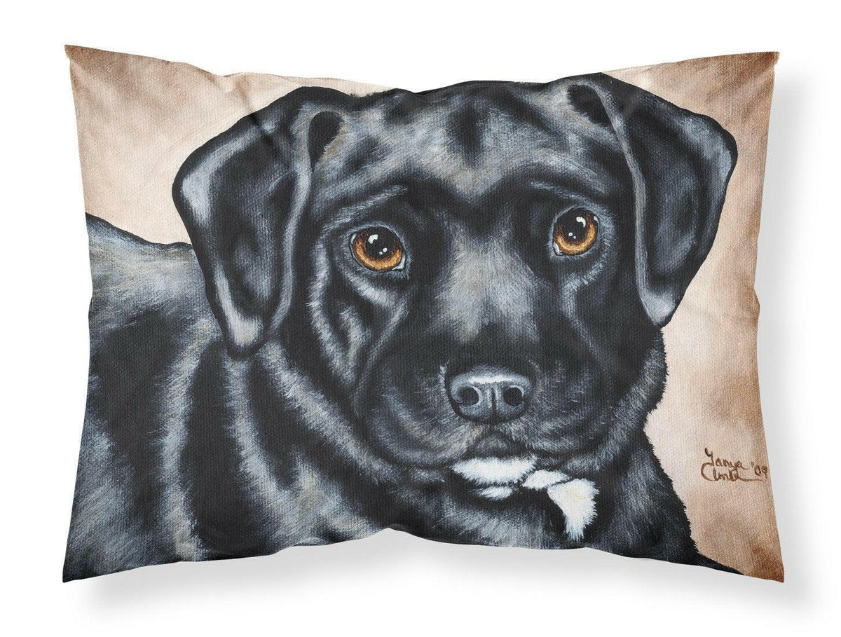 Black Bart the Labrador Fabric Standard Pillowcase AMB1415PILLOWCASE by Caroline&#39;s Treasures