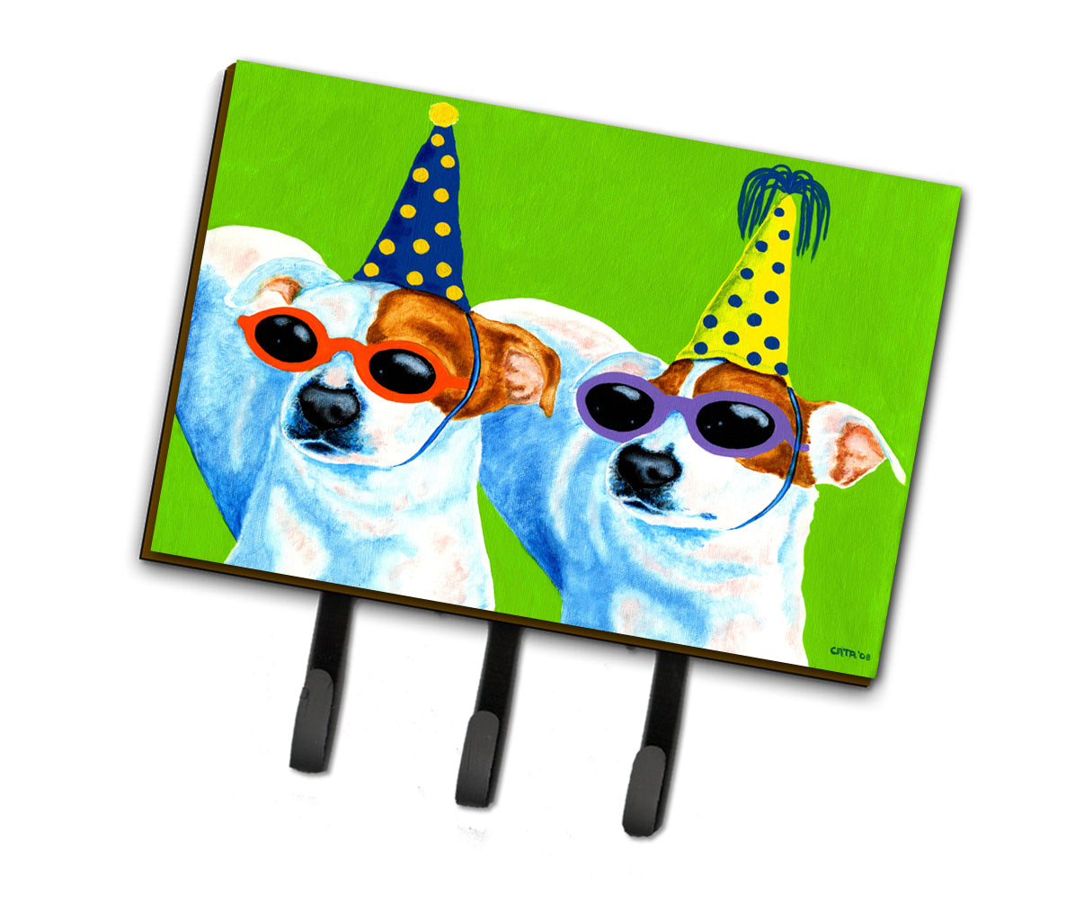 Party Animals Jack Russell Terriers Leash or Key Holder AMB1441TH68  the-store.com.