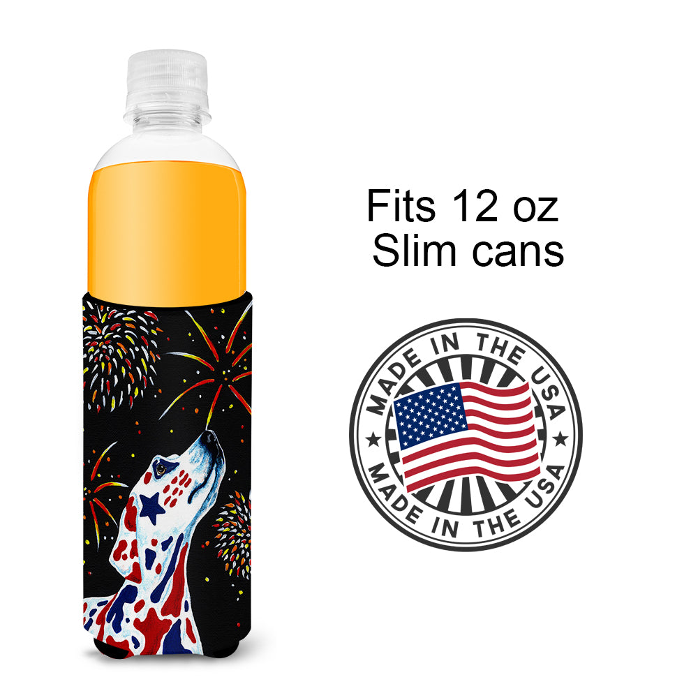 For our Heros Fireworks Patriotic Dalmatian Ultra Beverage Insulators for slim cans AMB1451MUK  the-store.com.