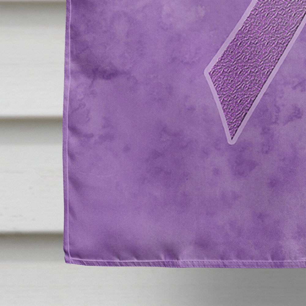 Lavender Ribbon for All Cancer Awareness Flag Canvas House Size AN1200CHF  the-store.com.