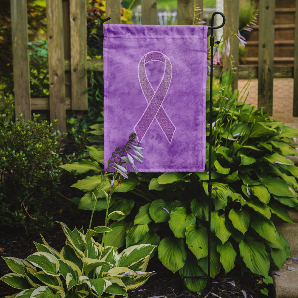 Lavender Ribbon for All Cancer Awareness Flag Garden Size AN1200GF  the-store.com.