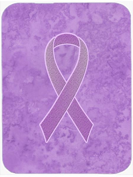 Lavender Ribbon for All Cancer Awareness Glass Cutting Board Large Size AN1200LCB by Caroline&#39;s Treasures