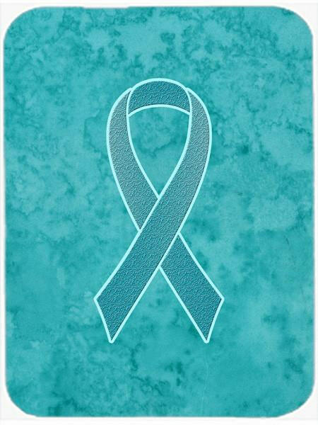 Teal Ribbon for Ovarian Cancer Awareness Mouse Pad, Hot Pad or Trivet AN1201MP by Caroline&#39;s Treasures