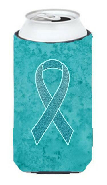 Teal Ribbon for Ovarian Cancer Awareness Tall Boy Beverage Insulator Hugger AN1201TBC by Caroline&#39;s Treasures