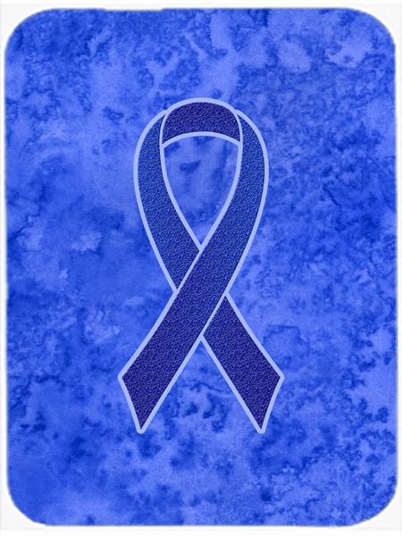 Dark Blue Ribbon for Colon Cancer Awareness Glass Cutting Board Large Size AN1202LCB by Caroline&#39;s Treasures