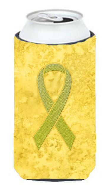 Yellow Ribbon for Sarcoma, Bone or Bladder Cancer Awareness Tall Boy Beverage Insulator Hugger AN1203TBC by Caroline&#39;s Treasures