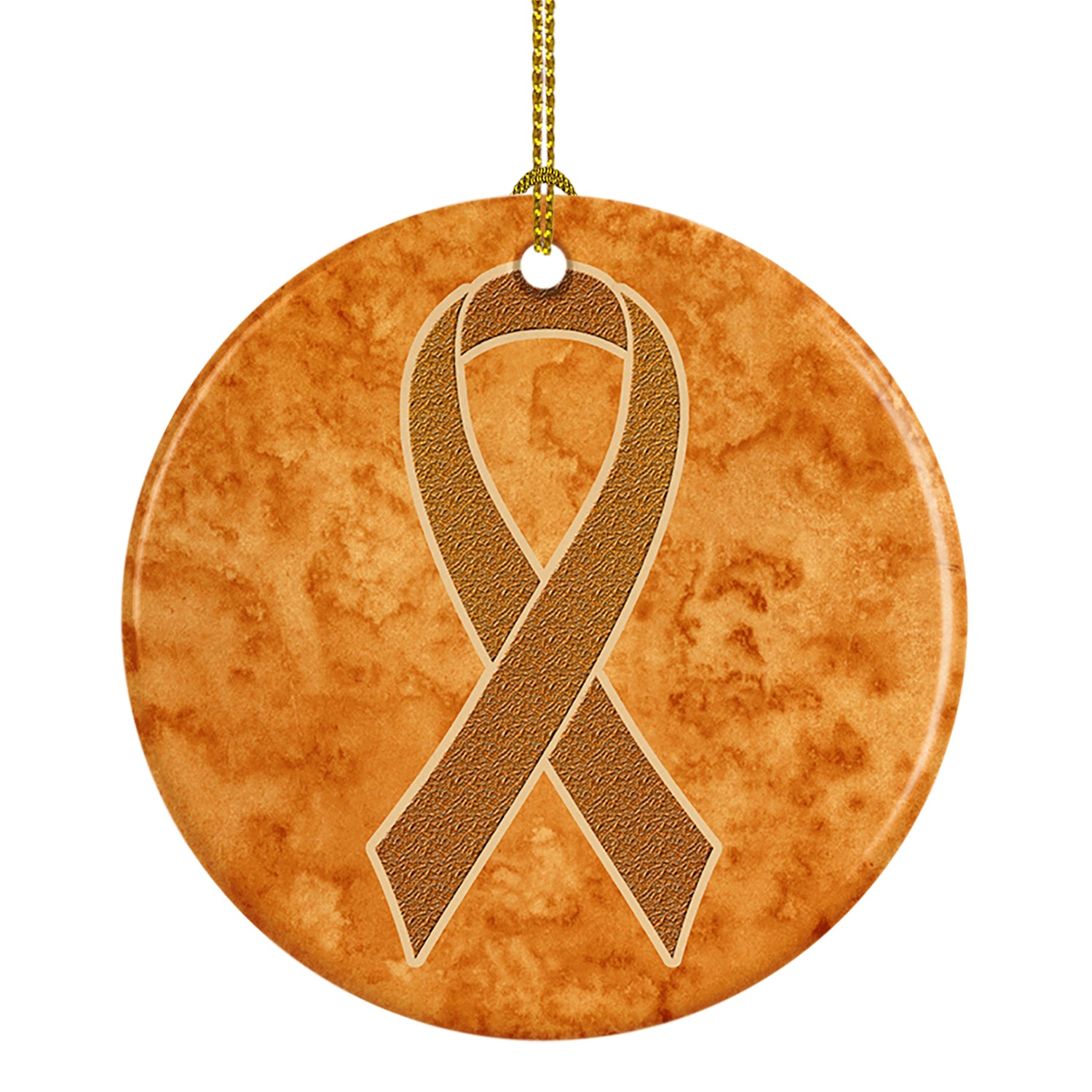 Orange Ribbon for Leukemia Awareness Ceramic Ornament AN1204CO1 - the-store.com
